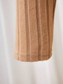 Vestido de manga larga con estampado de mariposa para niñas de talla grande - Albaricoque - Ver 4