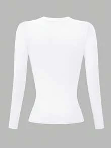 Rovax 女士修身长袖T恤，印有自由女神像图案 - 彩色 - 查看 2