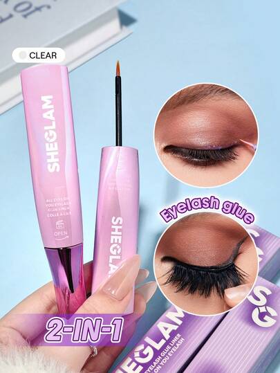 SHEGLAM Tous Les Yeux Sur Vous Colle à Cils Transparente Et ImperméAble Colle à Faux Cils Liquide Longue DuréE RéSistant à La Transpiration Eyeliner Transparent Pro Eye Make Up NoëL Hiver Eyeliner Henna Marque Beauté Visage Maquillage CosméTique Pour Femmes Filles Parfait Pour Hiver IdéAl Pour Y2K ÉLéGant Mode Adapté Pour Anniversaire Cadeau FêTe PrêT Meilleure Couleur