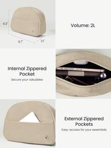 GLOWMODE 2升 Travel Mate All Small Things Essentials 双口袋收纳旅行袋 - 灰棕色 - 查看 4