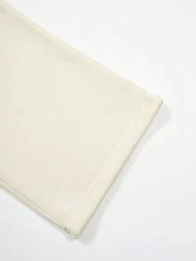 SHEIN ChillGRL 3pcs/Set Teen GirlCasual Outfit, Including Hooded Zip-Up Sweatshirt With Horse Print, White Tank Top, And Elastic Waist Straight Leg Pants, Autumn