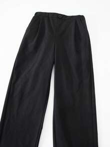 Bộ vest lịch lãm 3 món dành cho nam thiếu niên - Trang phục biểu diễn sân khấu thời trang cao cấp, sang trọng. Bao gồm áo khoác vest, áo vest ôm sát và quần tây thường ngày. - màu đen - Xem 7