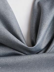 Sweetra 女士新款性感露背褶皱腰身修身亮面垂褶领鸡尾酒会礼服，适合日常通勤、毕业典礼、独立日等场合。