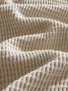 Loomiva Bộ 6 món cho bé sơ sinh: áo liền quần, chăn và mũ, thích hợp cho trẻ sơ sinh và lễ rửa tội. - Màu be - Xem 3