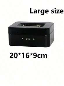 SHEIN Portable Key Safe Box Key Locker Safe Home Shop Steel Safe Money Box Security Cash Box Storage Hidden Coin Money Jewellery