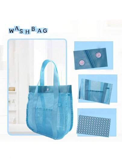 Bolso de playa de malla y mochila Bolso grande para piscina, toallas y juguetes, bolsa de viaje ligera (solo bolso)