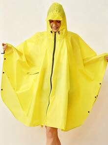 1 Áo mưa toàn thân dày chống thấm nước, áo mưa trùm đầu dài tay, dùng cho các hoạt động thể thao ngoài trời, người lớn đạp xe đi bộ đường dài, đồ đi mưa liền quần thời trang - Nhiều màu - Xem 4