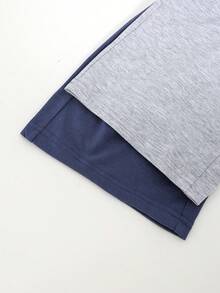 SHEIN Sparklyn 2件套少女休闲百搭日常上学宽松直筒运动裤，秋冬季 - 彩色 - 查看 5