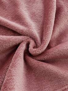 女童舒适卡通刺绣长袖上衣和裤子睡衣套装，秋冬 - 粉色 - 查看 6