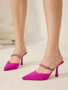 CUCCOO CHICEST Giày cao gót thời trang nữ đa năng, thanh lịch, thích hợp đi làm, giày cưới. - Màu Hồng Tươi - Xem 8