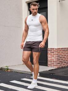 Manfinity VCAY Young Men's Knitted Fashion Daily Casual Slim Fit Sleeveless Tank Top, School - Multicolor - View 5