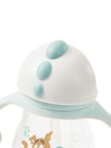 SCOOBY-DOO X SHEIN 260 Ml  / 8 Oz Leak-Proof Silicone Straw Infant Straw Cup, With Removable Handle For Easy Cleaning, Tritan,Gift Ideas - 淺灰色 - 查看 7