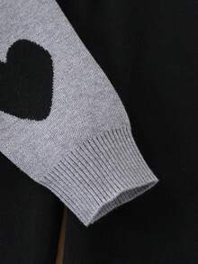 Sparklyn Girls Heart Pattern Jacquard Knit Sweater & Leggings 2-Piece Set, Autumn/Winter Girls Sweater Sets Kids Two Piece Set 2 Piece Girl Sets Girls Winter Outfit Sets Sweatshirt Straight Pants Suit Tween Girl Kids Two Piece Set Girls Sweater Sets Tween Matching Set Knit Girl Knit Set Girls Spring And Autumn Suit Girl Clothes Autumn And Winter Clothes Women 2 Piece Pants Suits Casual Two Piece Set Girls Spring And Autumn Suit Girls Sweater Sets Girl Pants Sets Girl Winter Clothes Teen Girls Sets Sweatshirt Straight Pants Suit Tween Girl Women Two Piece Sets - Grey - View 4