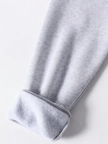 Tween Boys' Casual Solid Color Loose Fit Sweatshirt - Grey - View 4