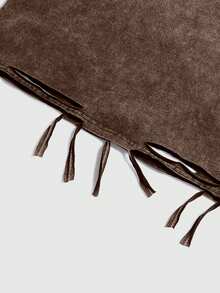 ROMWE MEN Street Life Men's Distressed Graphic T-Shirt - Coffee Brown - View 4