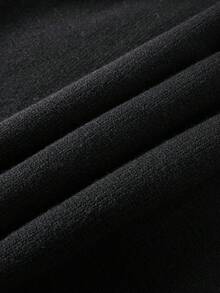 ROMWE MEN Goth Jersey de manga larga con patrón de araña tejido para hombre, estilo callejero vintage, invierno - Negro - Ver 4