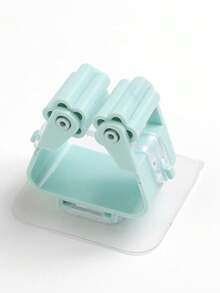 3个免打孔壁挂式强力拖把挂钩，多功能强力收纳夹，适用于浴室工具，最大承重3000克/6.6磅，拖把夹，拖把架，便捷的浴室配件，清洁配件，适合放置拖把、扫帚和清洁工具 - 彩色 - 查看 9