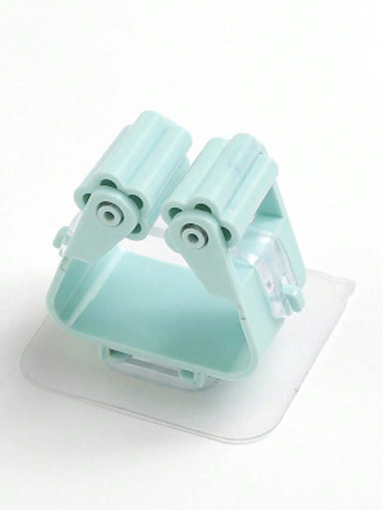 3个免打孔壁挂式强力拖把挂钩，多功能强力收纳夹，适用于浴室工具，最大承重3000克/6.6磅，拖把夹，拖把架，便捷的浴室配件，清洁配件，适合放置拖把、扫帚和清洁工具 - 彩色 - 查看 9