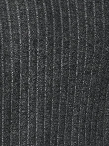 SHEIN LUNE Đầm nỉ dài đến đầu gối, cổ chữ V, tay dài, viền cổ tay và gấu áo mềm mại, cỡ lớn, thanh lịch cho các buổi đi chơi, tụ tập và mặc ở nhà thoải mái - Màu xám đen - Xem 6