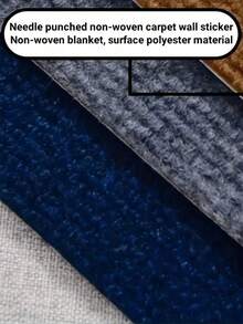 10pcs 30x30cm Easy-To-Install Self-Adhesive Striped Carpet For Office, Living Room, And Bedroom Mats With Aluminum Foil Bottom - No Residue, Freely Spliced