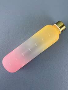 1个休闲便携1000毫升运动水壶，多种颜色可选，适合户外活动 - 橙粉 - 查看 4