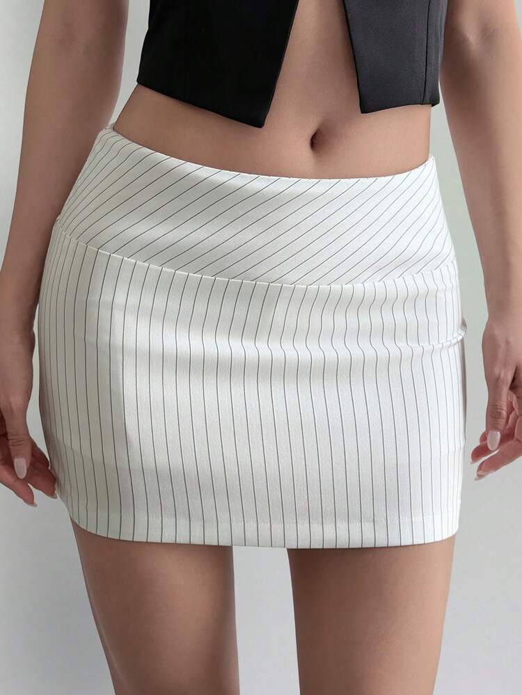 Women's Summer Striped Mini Casual Skirt