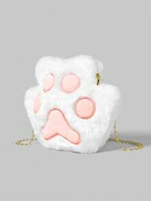 ROMWE Kawaii Túi xách mini thiết kế hình móng vuốt mềm mại, quà tặng mới lạ và hài hước hoàn hảo nhất - Nhiều màu - Xem 2