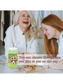 8 Pack 16 Oz Double Wall Snow Globe Tumblers, DIY Glitter Mason Jar Cups With Lid, Straw & Silicone Stopper - Handwash, BPA & PVC Free, Lightweight Plastic Water Bottles For Halloween & Thanksgiving - Multicolor - View 3