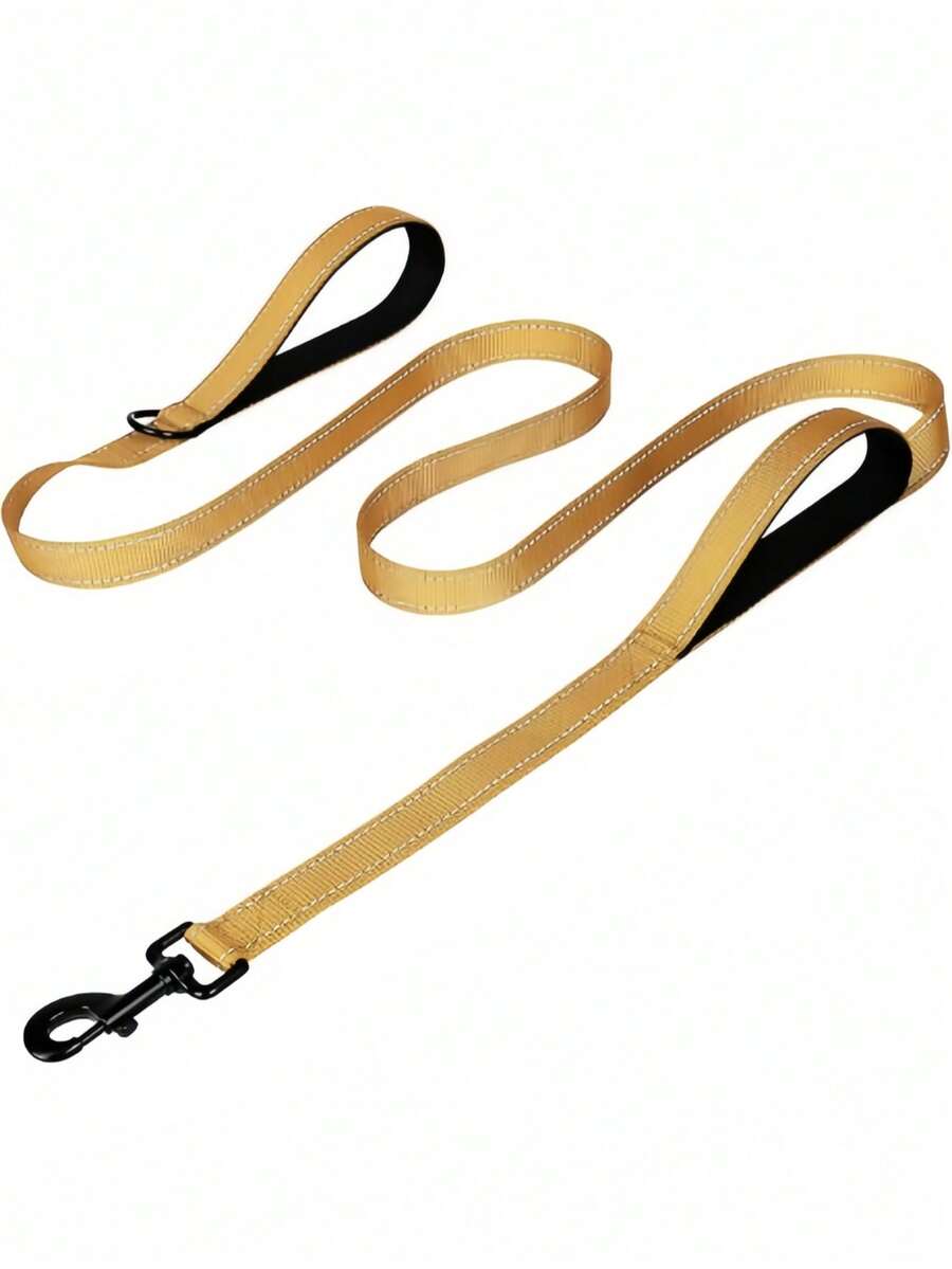 Lynxking Cute Cartoon Dog Leash Durable Webbing Lead With Reflective Strips And D-Ring No Pull Training Leash For Small Medium Large Dogs Heavy Duty Pet Lead For Walking Outdoor Activities Comfortable Handle - Brown - View 1