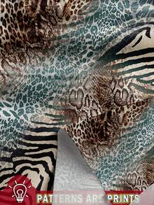 SHEIN Clasi Débardeur élégant pour femme imprimé léopard vert - Multicolore - Voir 3