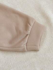 PrepCrw 2 件套年轻男孩优雅都市校园风格蓝、白、红条纹圆领长袖针织运动衫和卡其裤套装，适合休闲、郊游、聚会、圣诞节、秋冬季 - 彩色 - 查看 6