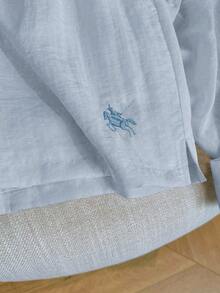 Resyla Bộ 2 món đồ thường ngày phong cách cổ điển, thời trang và đa năng - Màu xanh nhạt - Xem 5