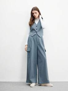 CUCCOO BIZCHIC Zapatos planos cómodos con puntera redonda y decoración con borlas para mujer, bailarinas de ante sintético con diseño de slip-on a la moda, color gris claro, adecuados para uso casual y de commuting en primavera/verano