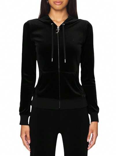 Juicy Couture Women's Full Zip Hoodie Black