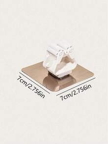 3个免打孔壁挂式强力拖把挂钩，多功能强力收纳夹，适用于浴室工具，最大承重3000克/6.6磅，拖把夹，拖把架，便捷的浴室配件，清洁配件，适合放置拖把、扫帚和清洁工具 - 彩色 - 查看 2