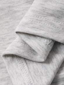 DAZY Letter Print Slim Fit Crew Neck Summer Short Sleeve Athletic T-Shirt - Grey - View 8