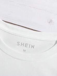 Franclia 女士休闲日常通勤时尚亮片拼接蝴蝶图案圆领短袖白色T恤，夏季 - 白色 - 查看 3