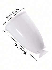 1 Piece White Donut Maker, PP Material, DIY Baking Tool And Milk Frother, Kitchen Baking Supplies - White - View 4