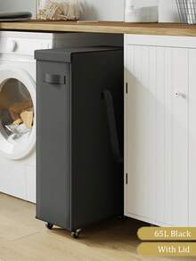 Foldable Laundry Basket With Lid, Dirty Clothes Hamper Set - 65L Capacity, Slim Design Collapsible Laundry Basket - Casual Style Polyester Fabric - Suitable For Various Room Types - 2 Sizes Available - Perfect Gift For Families, College Students And Apartment Residents