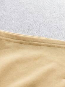 GlowEve CURVE Große Größen 2-teiliges Set, lässig, bequem, Stehkragen, Reißverschluss, vielseitig, einfach, weich, bestickte Loungewear - Aprikosenfarben - Übersicht 7