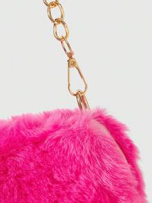 ROMWE Kawaii Ví lông cho bé gái Túi xách hình trái tim mềm mại cho phụ nữ Túi đeo vai nhỏ mềm mại Ví cầm tay có dây đeo xích kim loại. Quà tặng Valentine tuyệt vời nhất cho bạn gái Quý cô & Phụ nữ. Hoàn hảo để mua sắm, sử dụng hàng ngày, Túi xách nữ thu đông mới, Ví mùa thu đẹp nhất, Ví lông mới về, Quà tặng ngày Valentine hoàn hảo cho cô ấy, Lựa chọn quà tặng Valentine tuyệt vời nhất từ trước đến nay Valentine - Màu Hồng Tươi - Xem 6