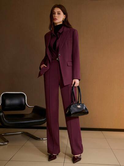 MOTF PREMIUM WOMEN'S SOLID COLOR CURVED HEM VERSATILE ALL-MATCH LONG SLEEVE BLOUSE