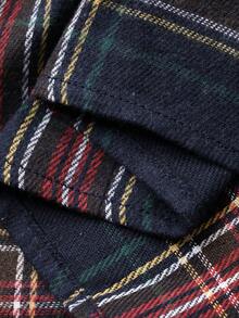 Women's Plaid Strap Bowknot Layered Patchwork A-Line Casual Tank Top, Autumn - Multicolor - View 8