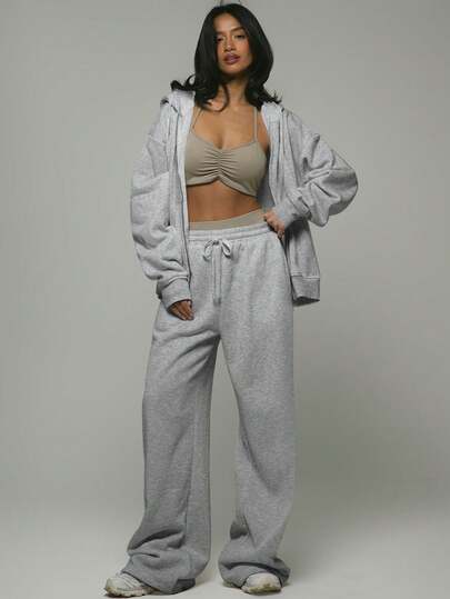 Musera Sport 直筒抽绳运动裤，适合慢跑、板式网球、网球、匹克球、健身房、秋季瑜伽、普拉提、日常休闲穿着。