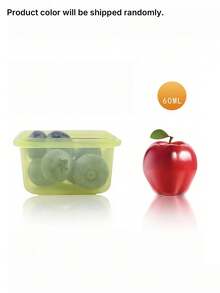 2 Piezas de Recipientes Cuadrados para Almacenamiento de Alimentos, Organizadores de Despensa Mini Gratis con Tapas Herméticas para Bocadillos, Especias y Alimentos Secos - Juego de Recipientes de Cocina Apilables - Verde - Ver 6