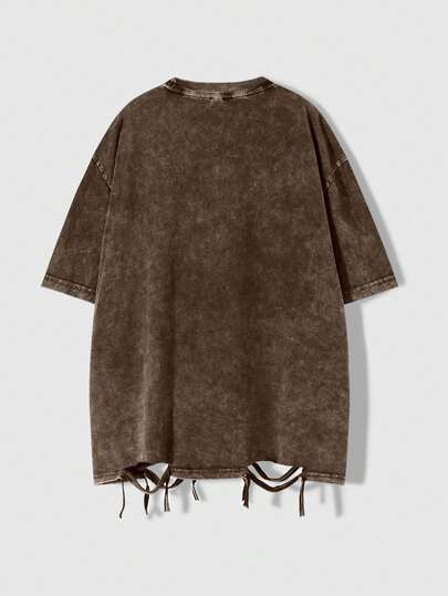 Street Life Camiseta gráfica desgastada para hombre