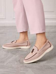 Sleekvia Women's Casual Versatile Commuting Flat Shoes For Christmas - Khaki - View 3