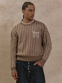 Musero Round Neck Striped Jumper