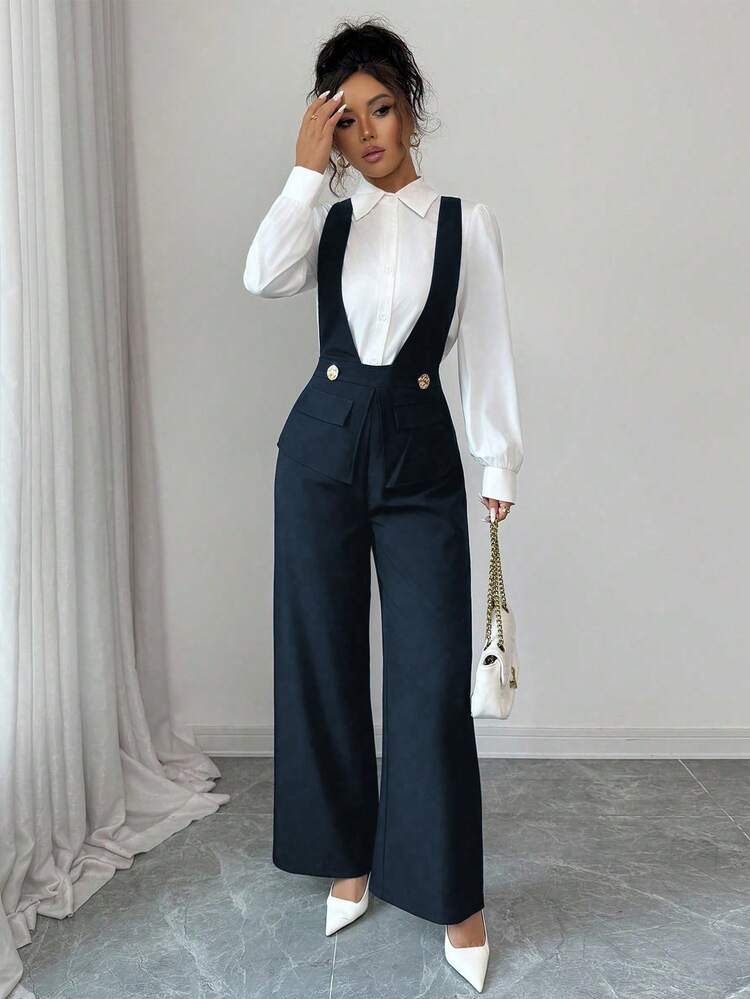 Selianne Bộ đồ liền thân giáo viên thanh lịch cổ chữ V sâu, vải dày màu đen dành cho nữ, thích hợp cho Ngày Độc lập, Thứ Hai Điện tử, Halloween, Lễ hội mua sắm 11.11, Tiệc trở lại trường, Tiệc độc thân, Ngày lễ, Đêm Giáng sinh, Giáng sinh, Lễ tạ ơn, Diwali, Du lịch, Nơi làm việc, Mùa thu - Màu xanh hải quân - Xem 6