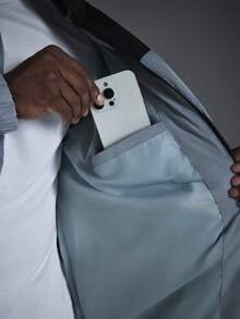 Driftmere Áo khoác mùa đông nam, thiết kế phối màu tương phản, chất liệu dày dặn, thời trang hàng ngày, mùa thu, phối màu tương phản, áo khoác thể thao mùa đông thường ngày, ấm áp. - Màu xanh lam - Xem 9